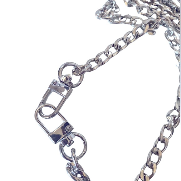Unbranded 47” silver colored chain - Picture 2 of 2
